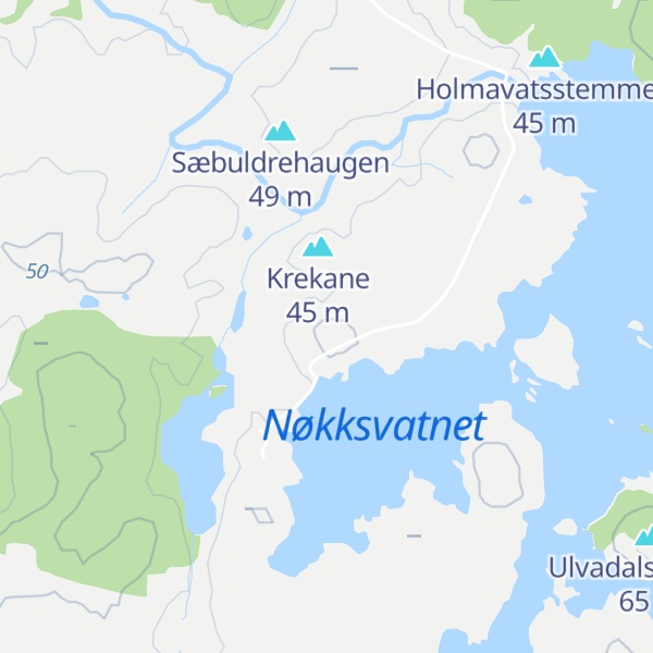 Map of Nøkkvatshaugen