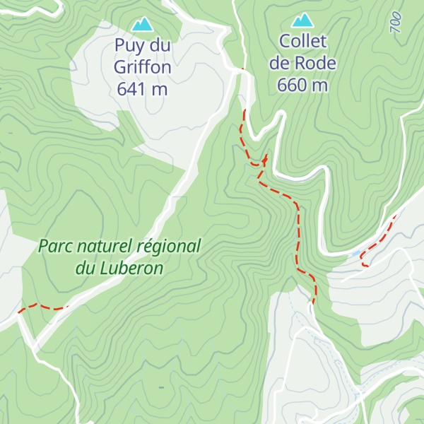 Map of Mourre Redon