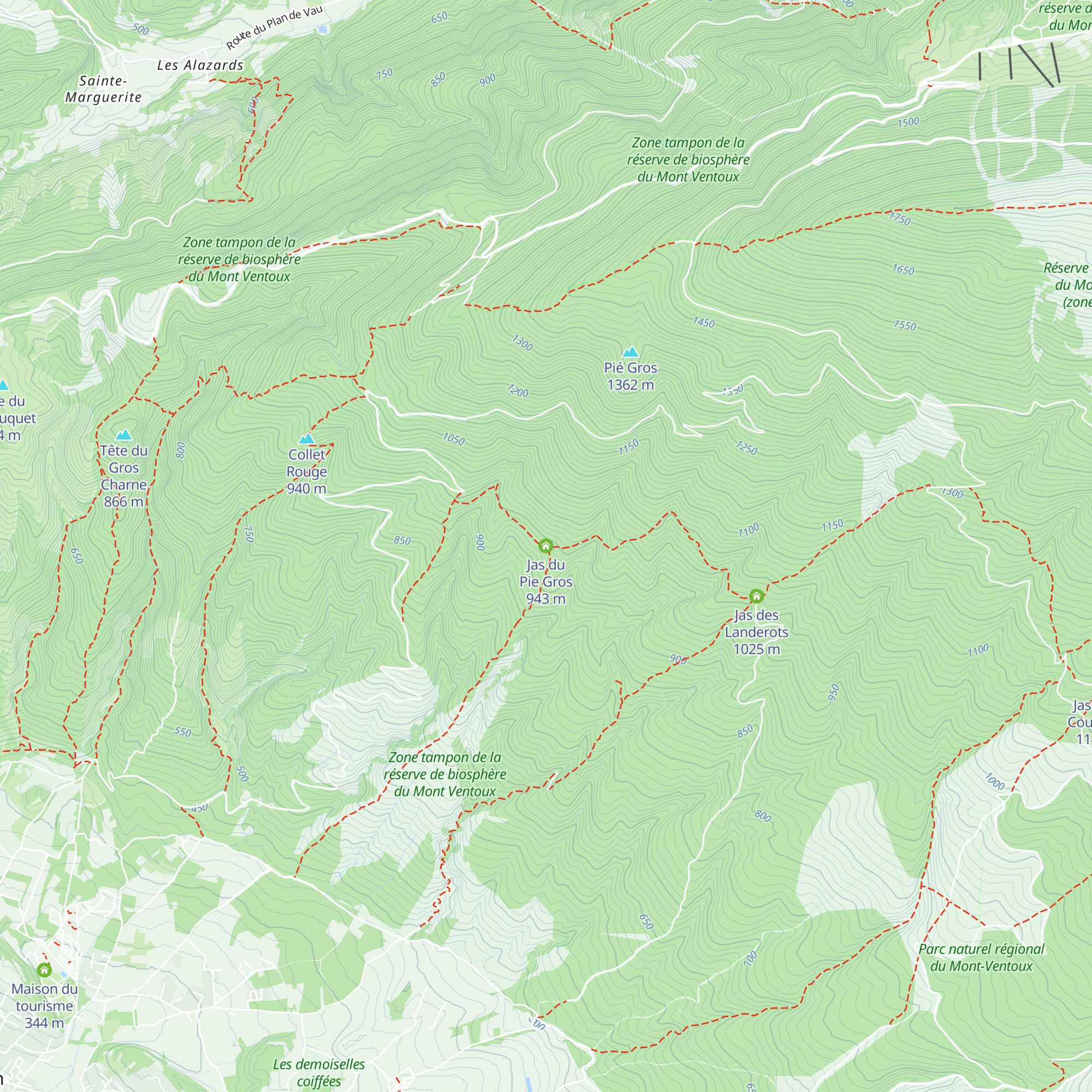 Jas du Pie Gros map