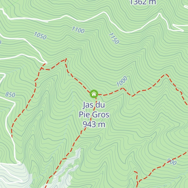 Map of Jas du Pie Gros