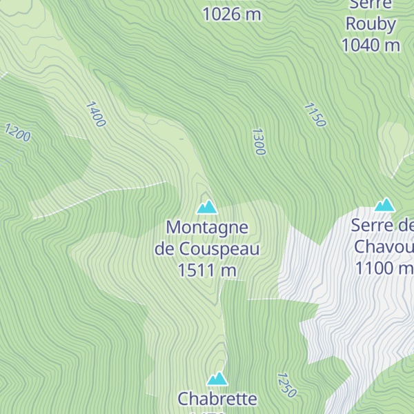 Map of Montagne de Couspeau