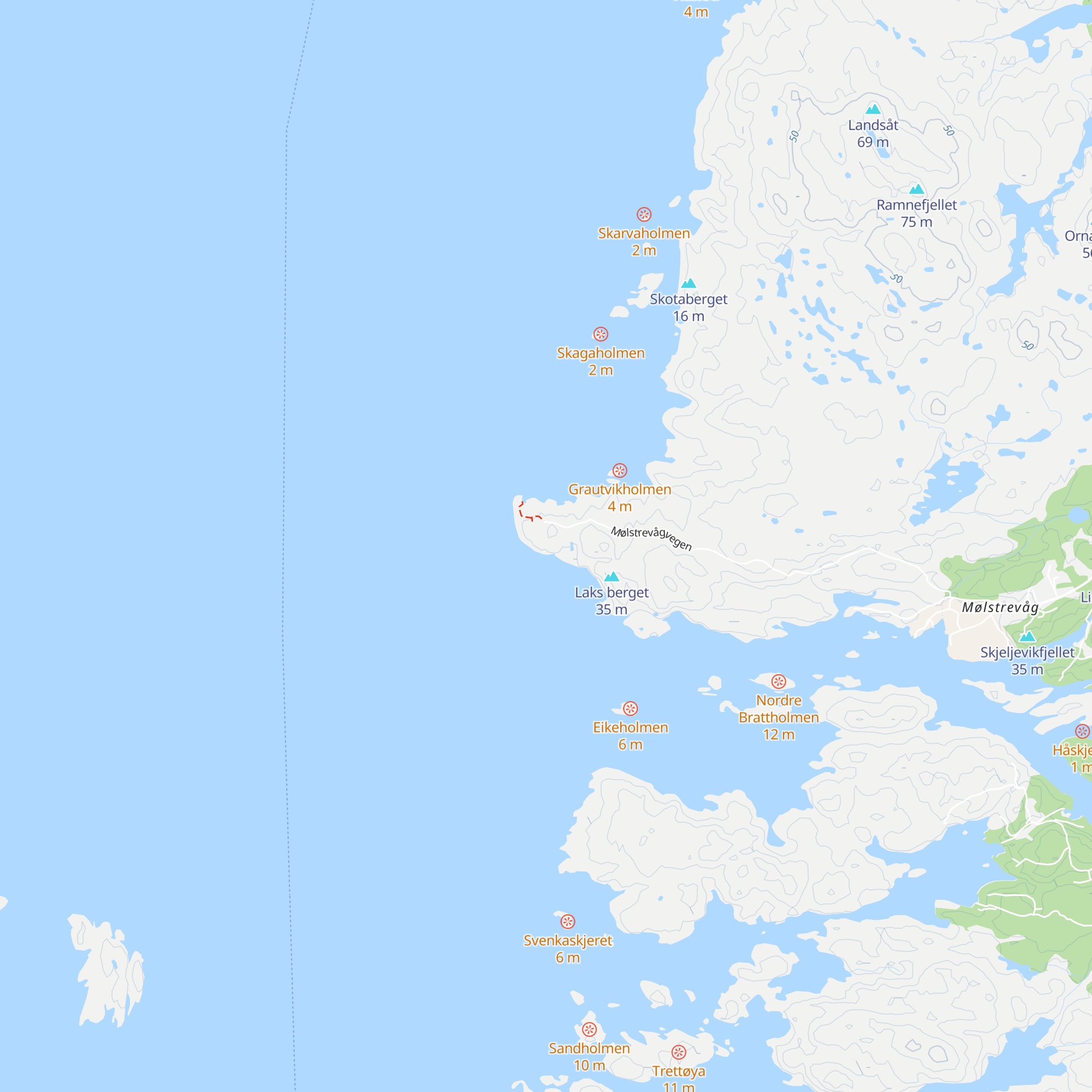 Flokehyttene map