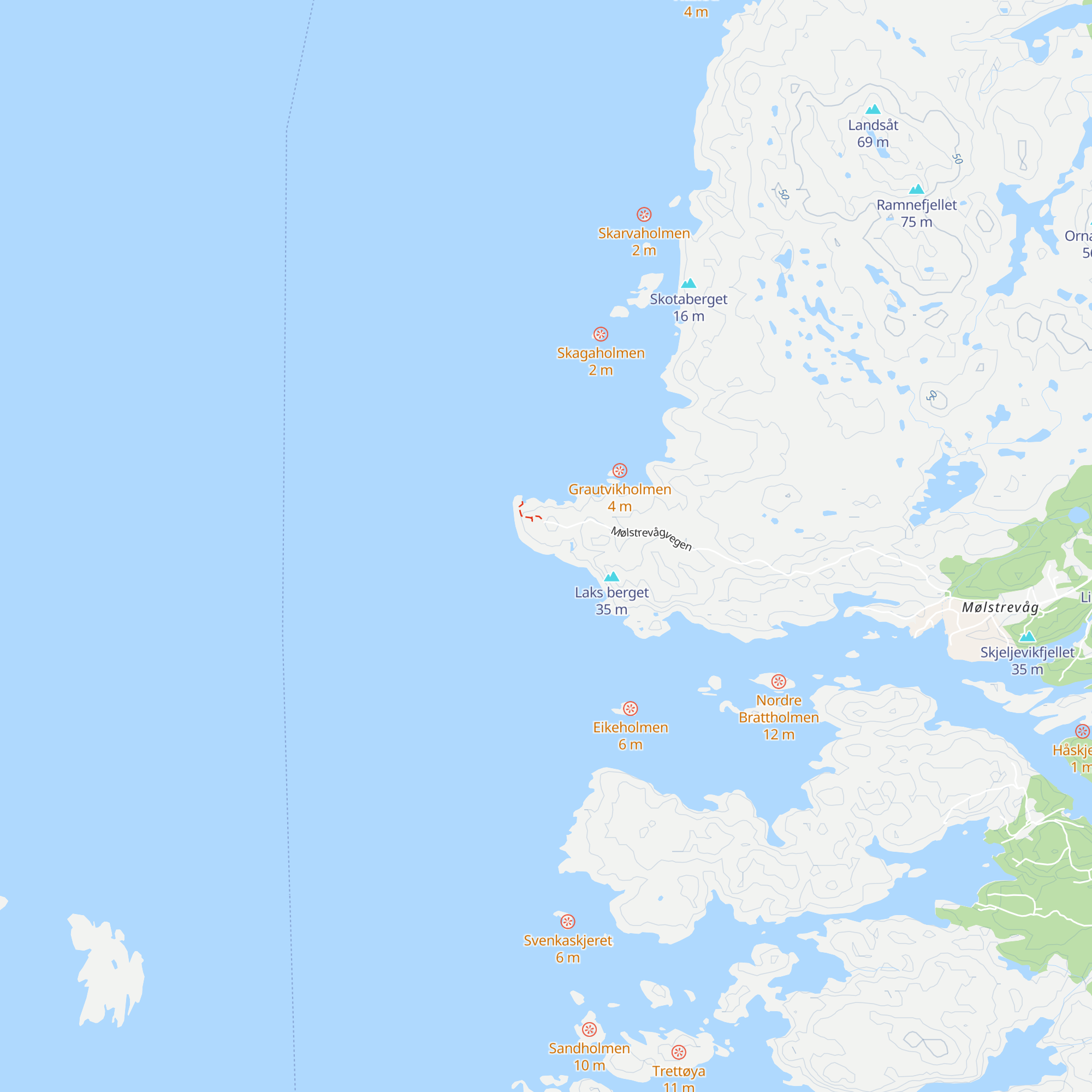 Flokehyttene map