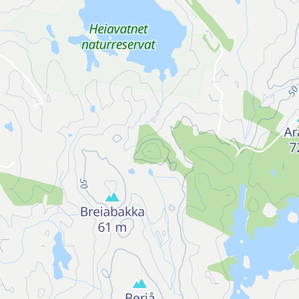 Map of Kjerfjellet