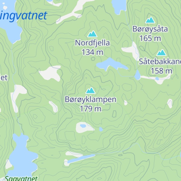 Map of Børøyklampen