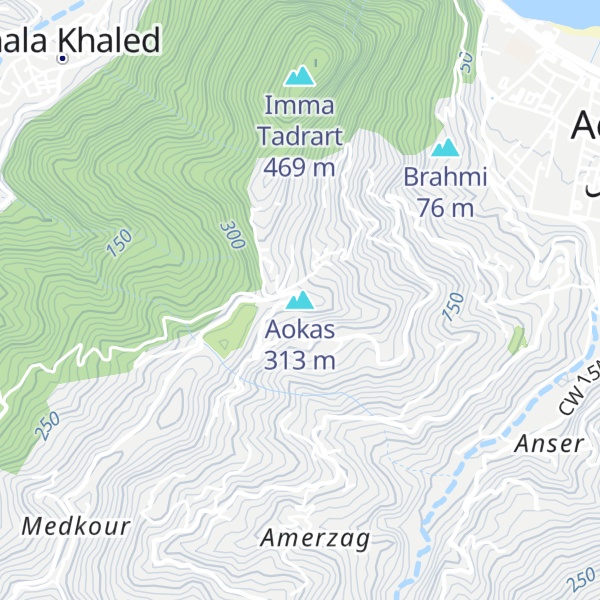 Map of Aokas