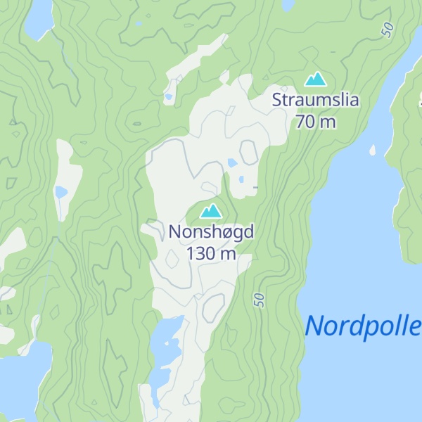 Map of Nonshøgd