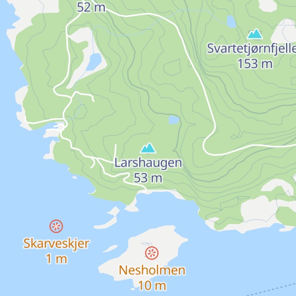 Map of Larshaugen