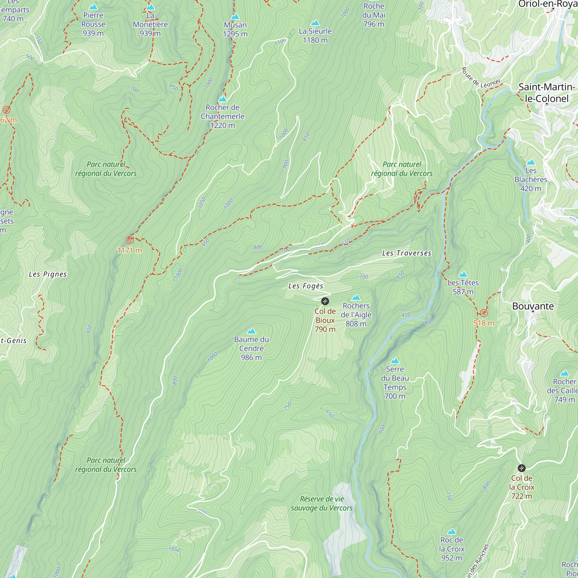 Reservoir eau map
