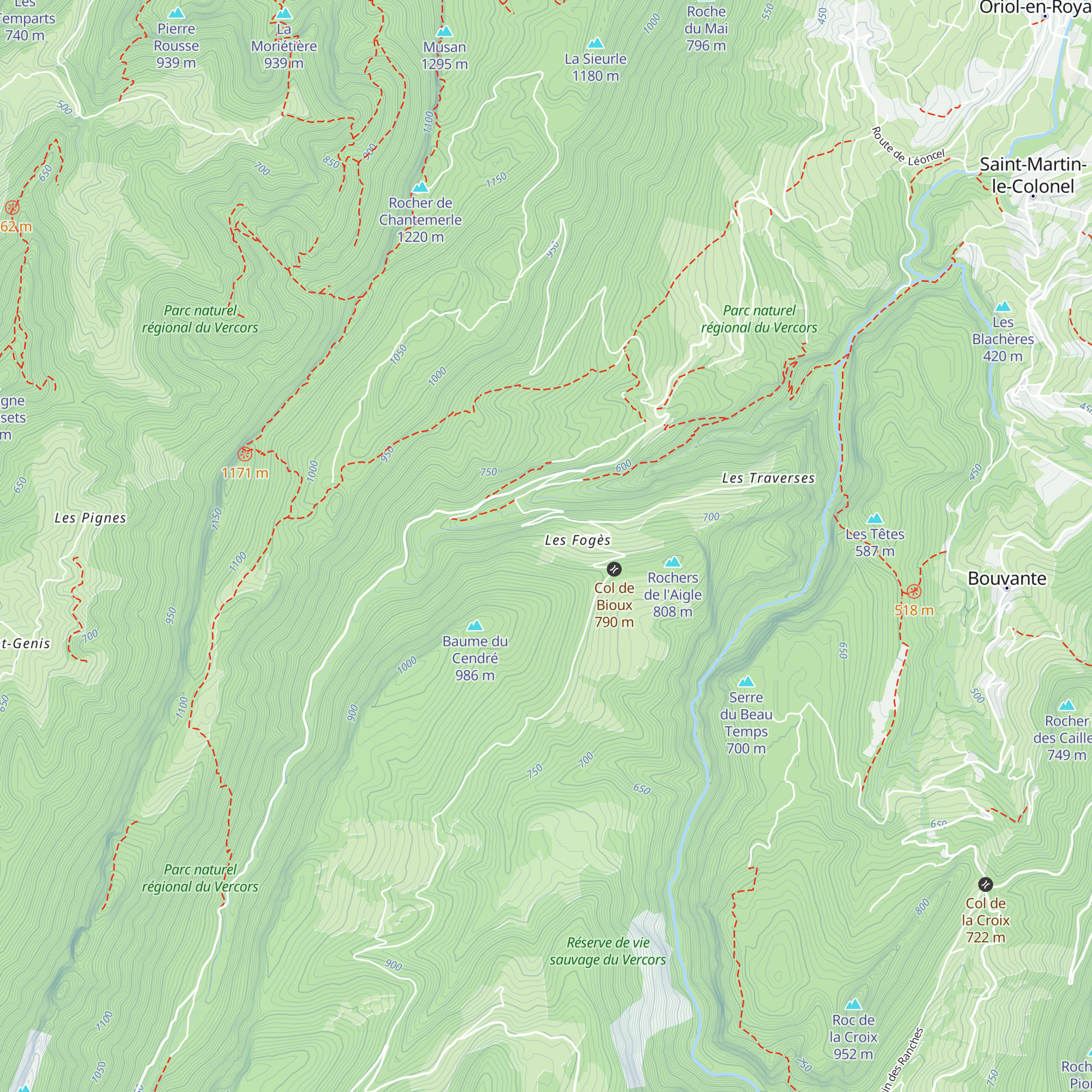 Reservoir eau map