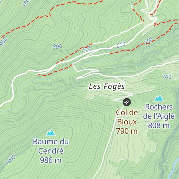 Map of Reservoir eau