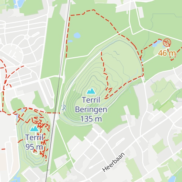 Map of Terril Beringen