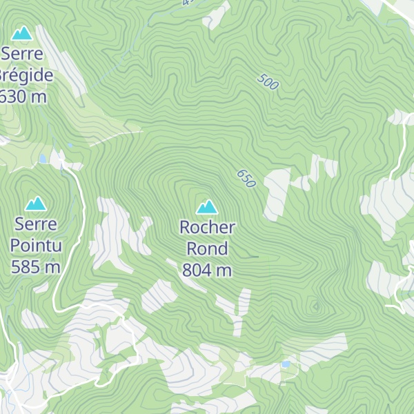 Map of Rocher Rond