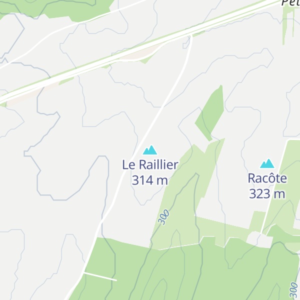 Map of Le Raillier
