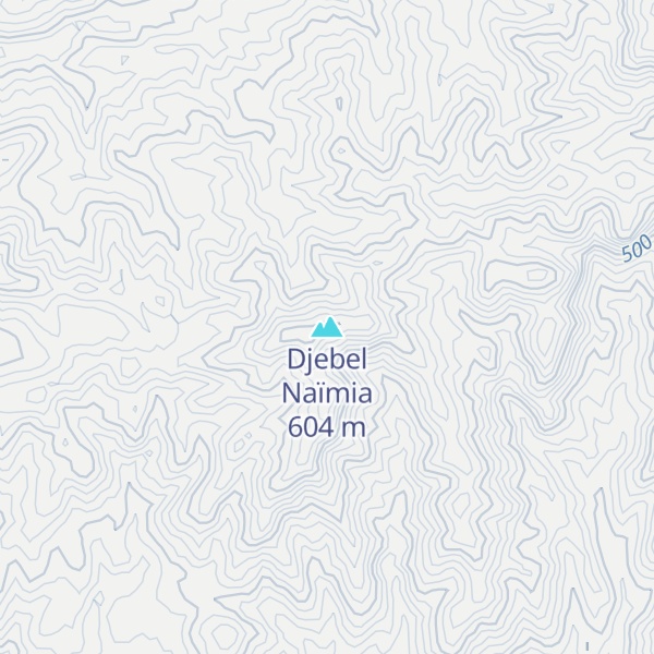 Map of Djebel Naïmia