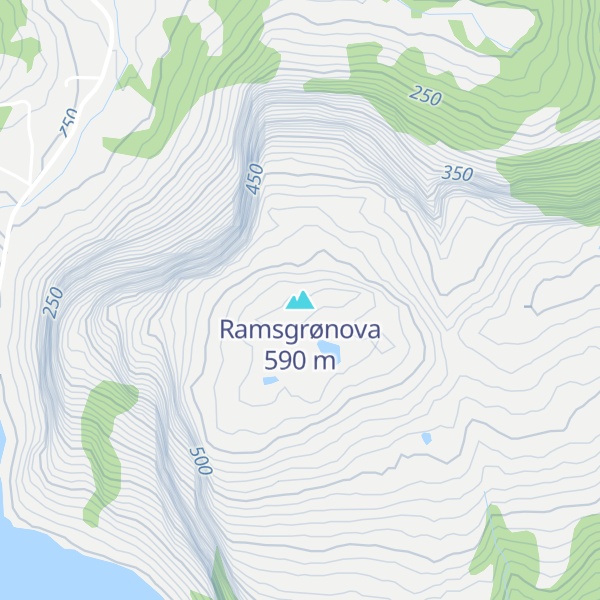 Map of Ramsgrønova