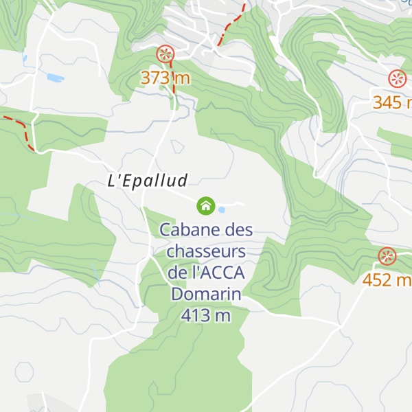 Map of Cabane des chasseurs de l'ACCA Domarin