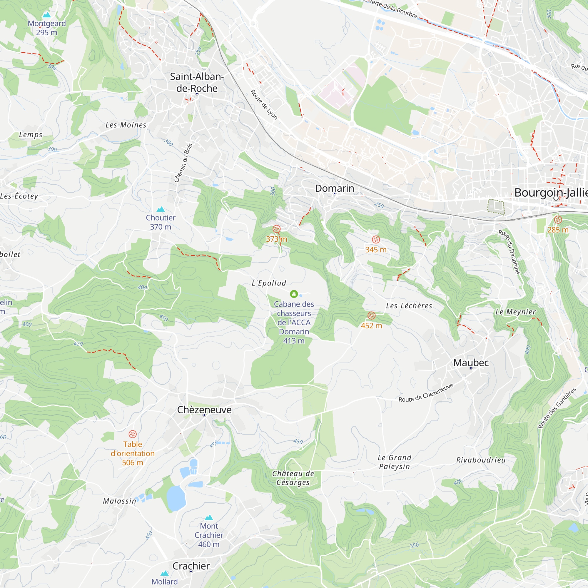 Cabane des chasseurs de l'ACCA Domarin map