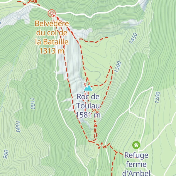 Map of Roc de Toulau