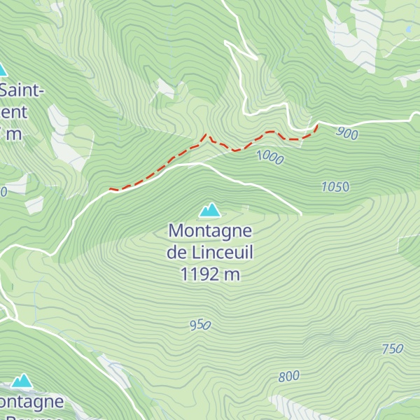 Map of Montagne de Linceuil