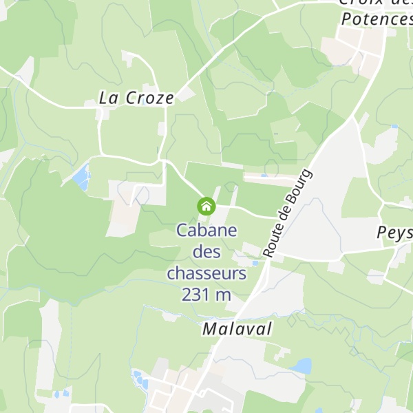 Map of Cabane des chasseurs