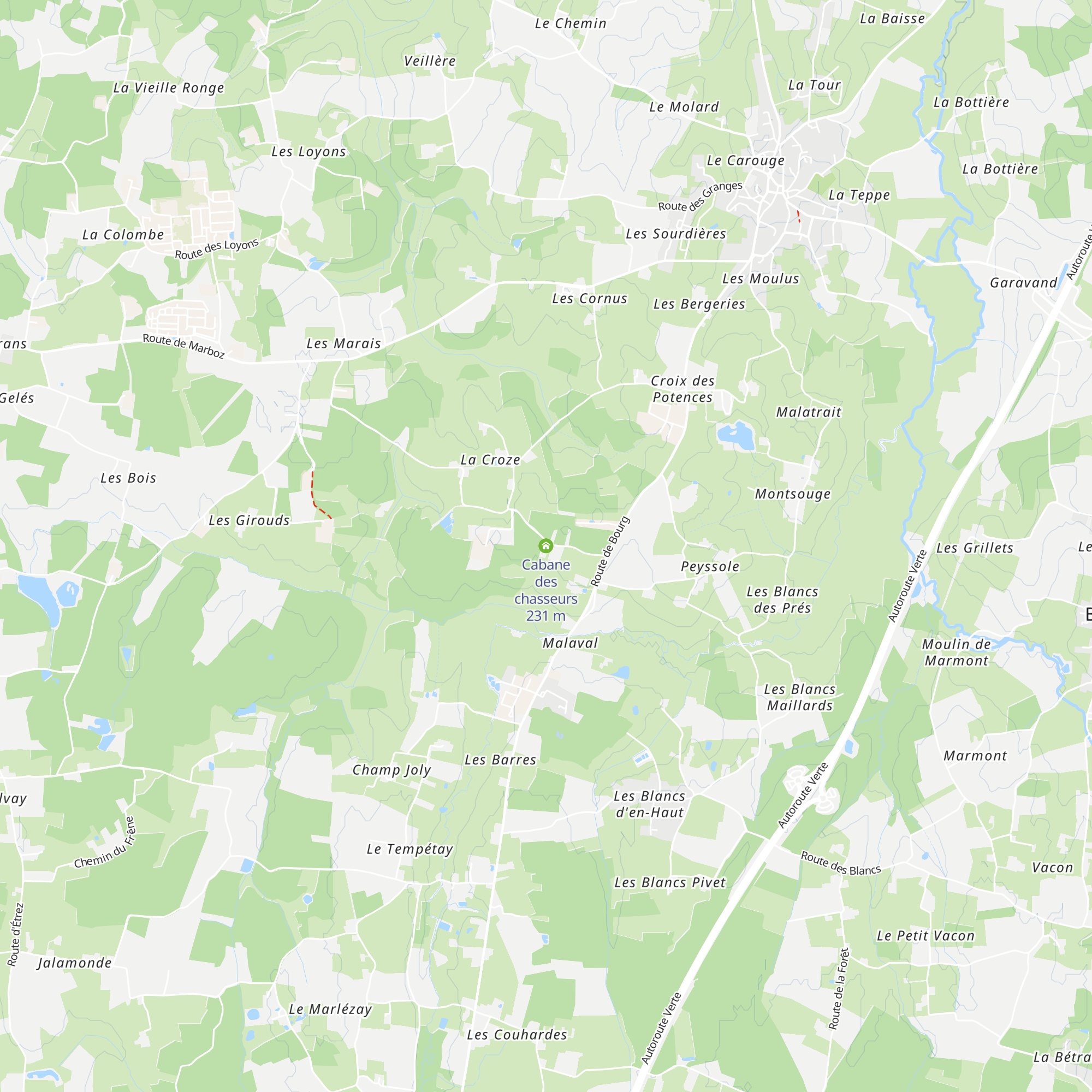 Cabane des chasseurs map