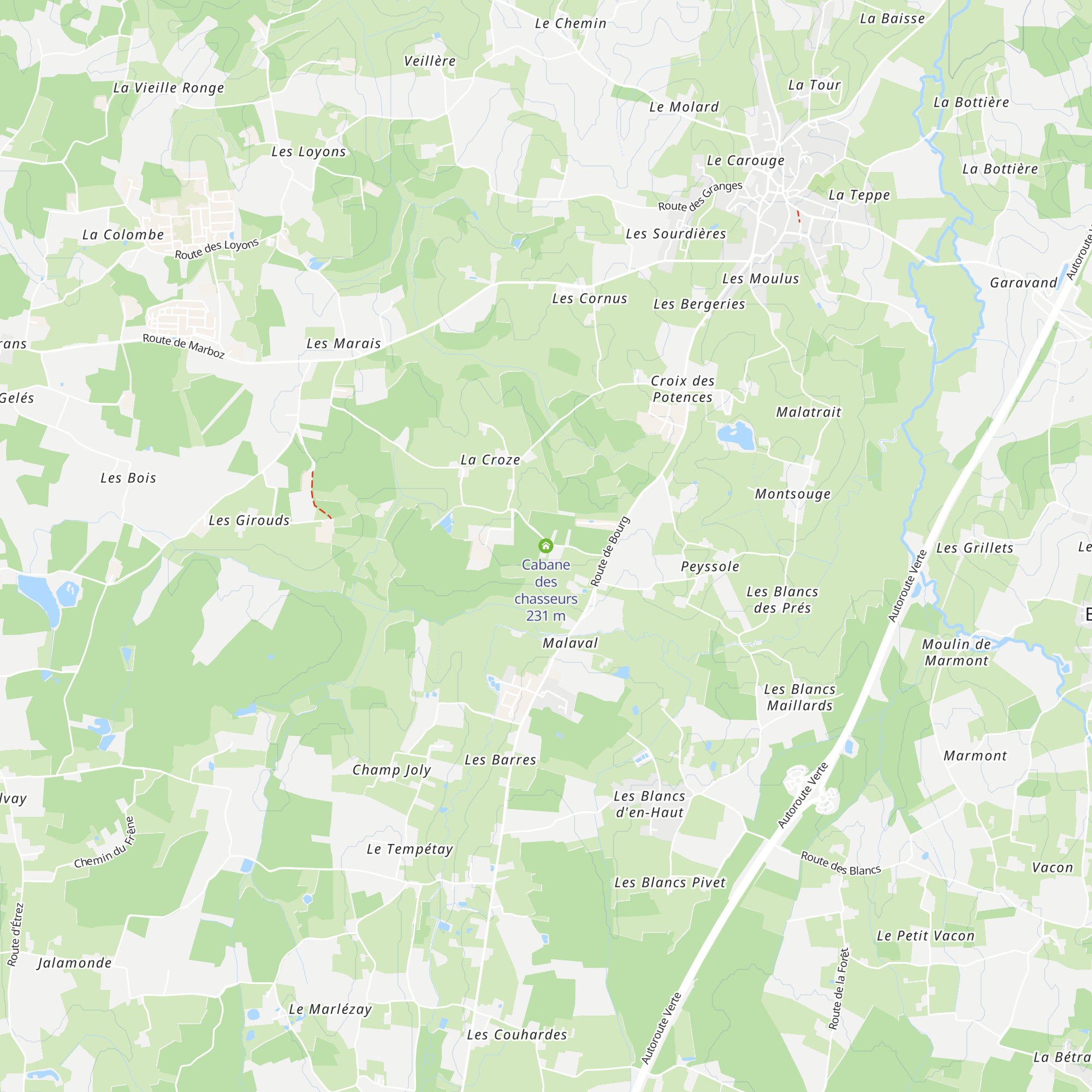 Cabane des chasseurs map