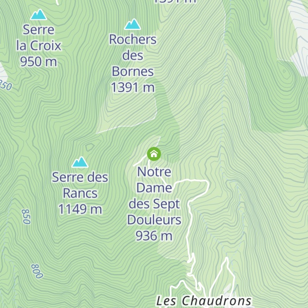 Map of Notre Dame des Sept Douleurs