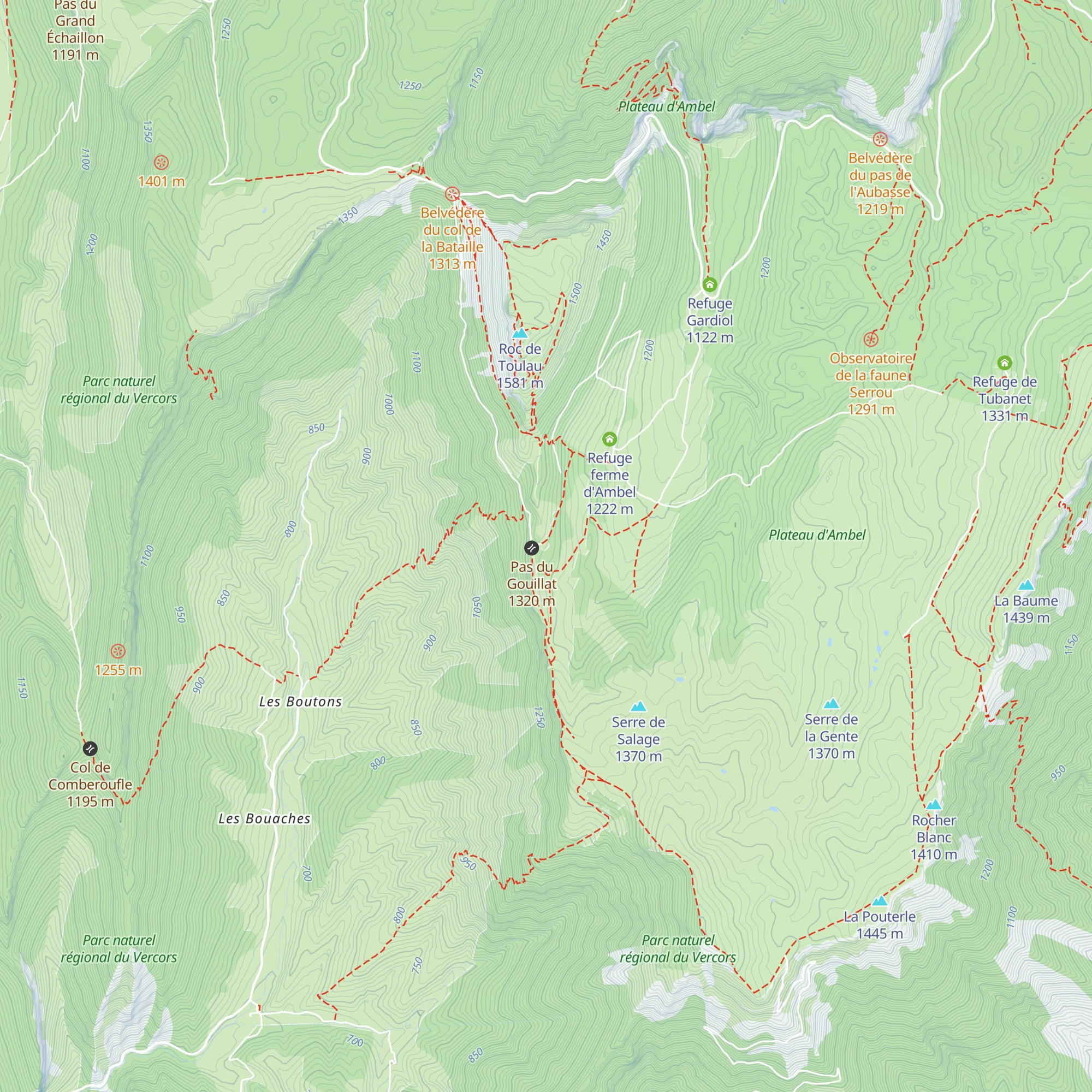 Chalet de Berger d'Omblèze map