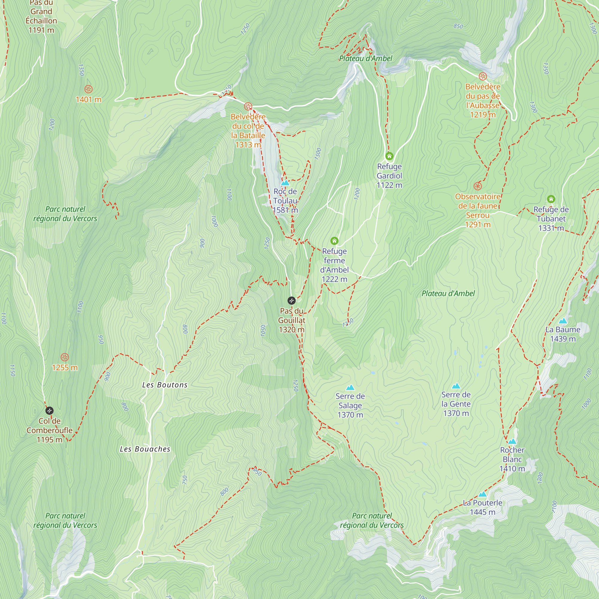 Chalet de Berger d'Omblèze map