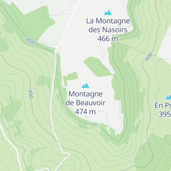 Map of Montagne de Beauvoir