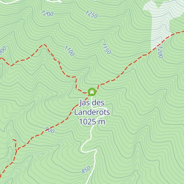 Map of Jas des Landerots