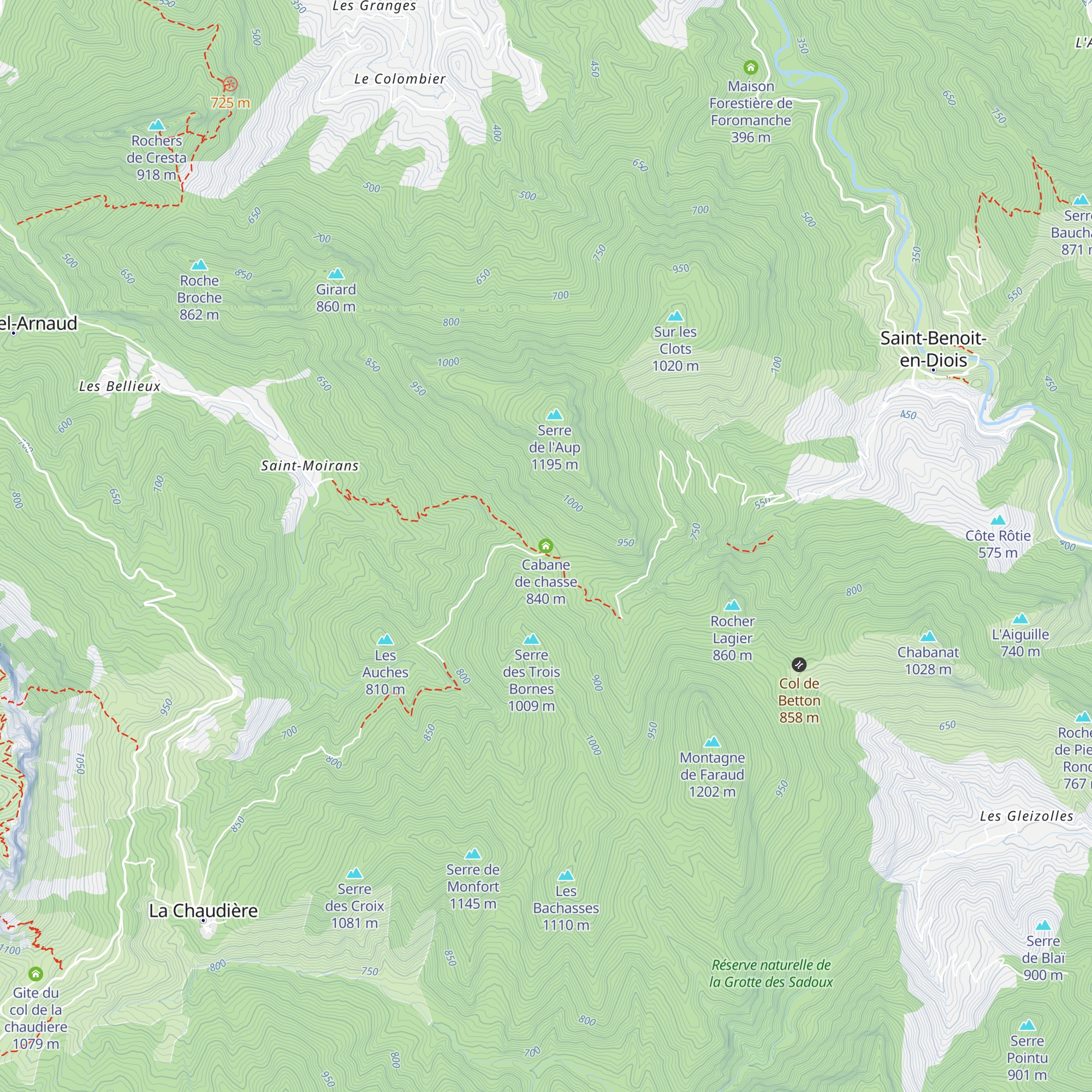 Cabane de chasse map