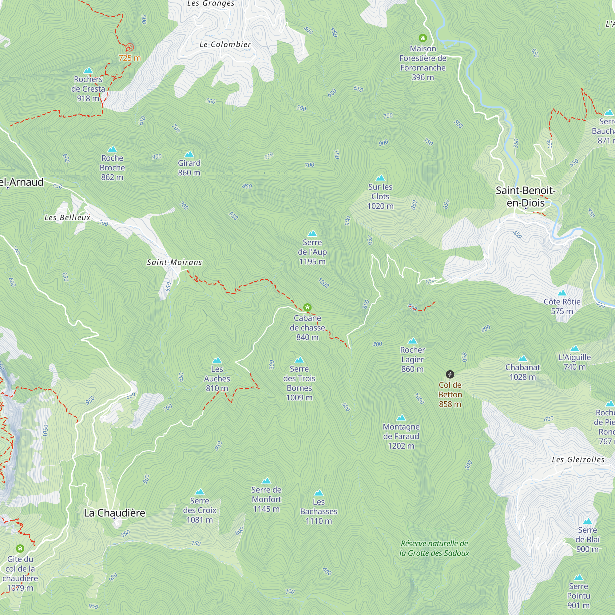 Cabane de chasse map