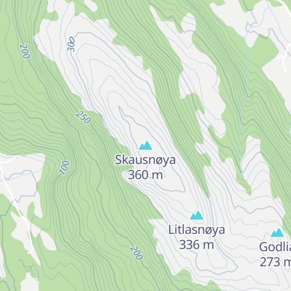 Map of Skausnøya