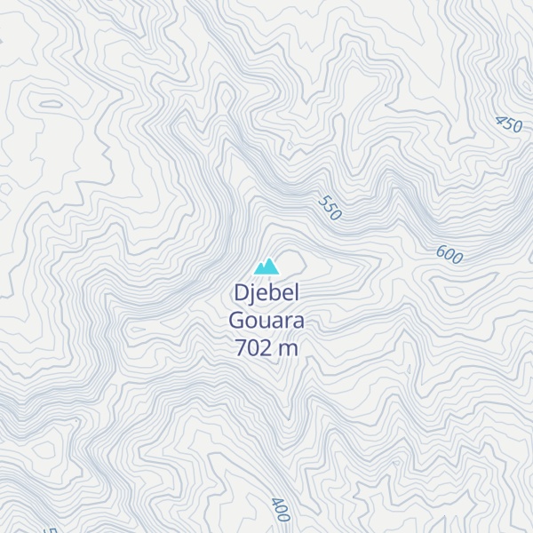 Map of Djebel Gouara