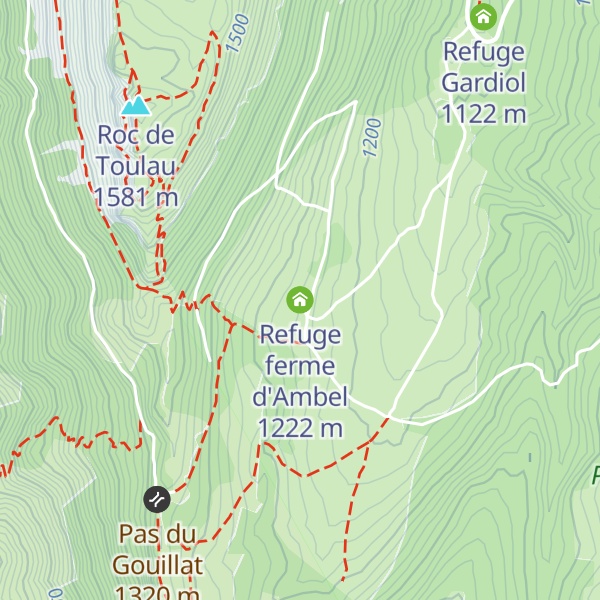 Map of Refuge ferme d'Ambel