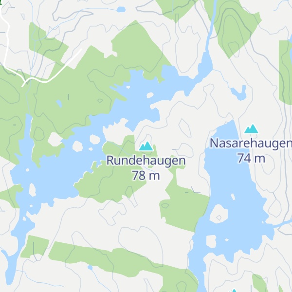 Map of Rundehaugen