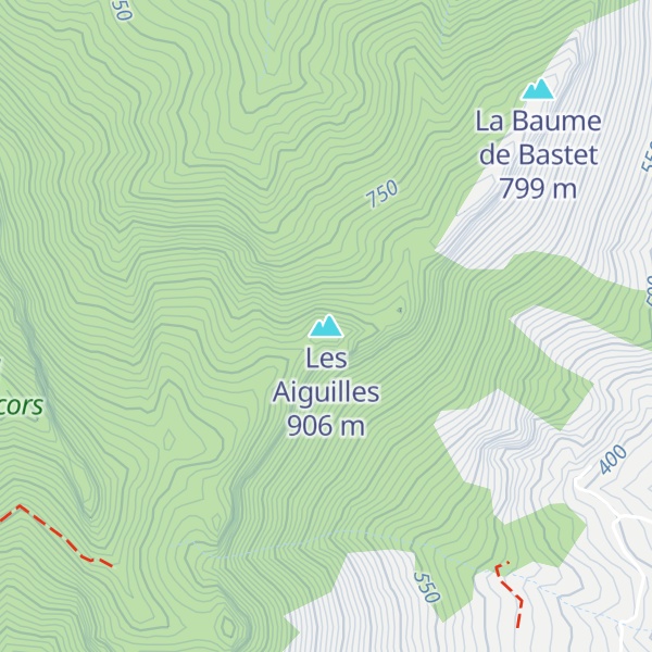 Map of Les Aiguilles