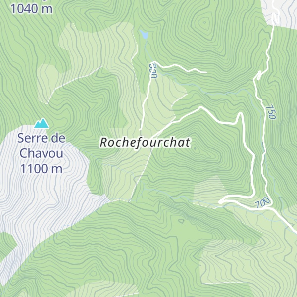 Map of Gîte de Rochefourchat