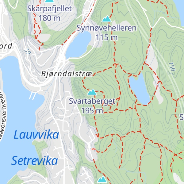 Map of Svartaberget