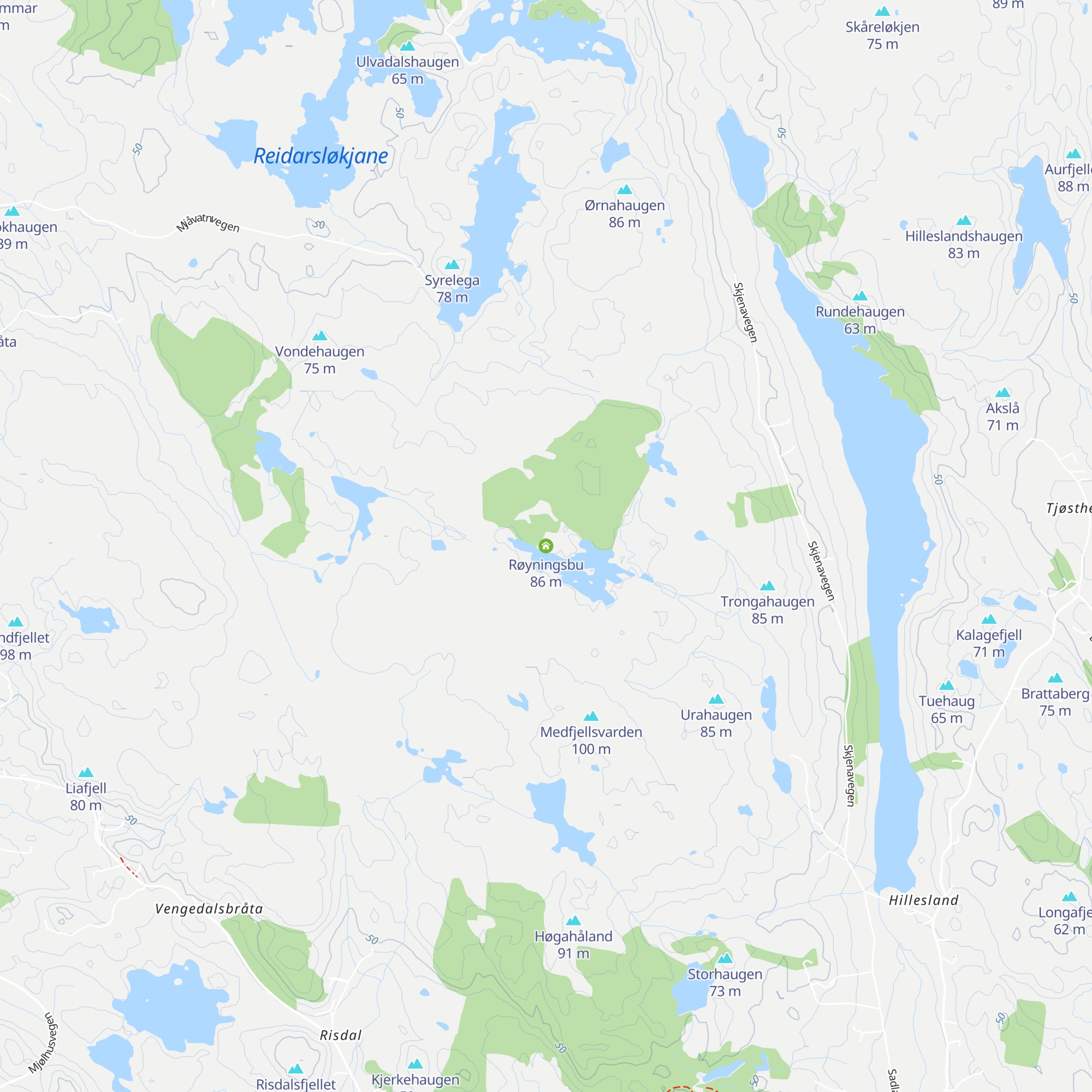 Røyningsbu map