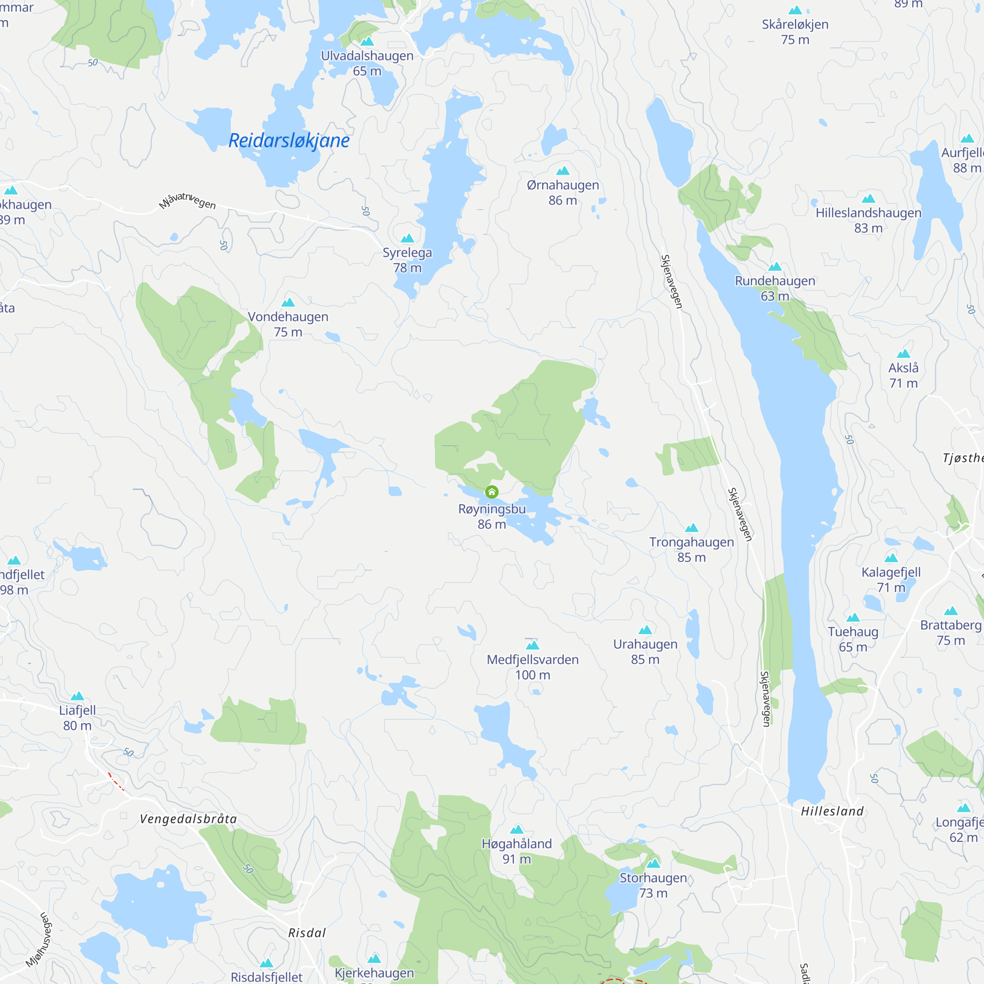 Røyningsbu map