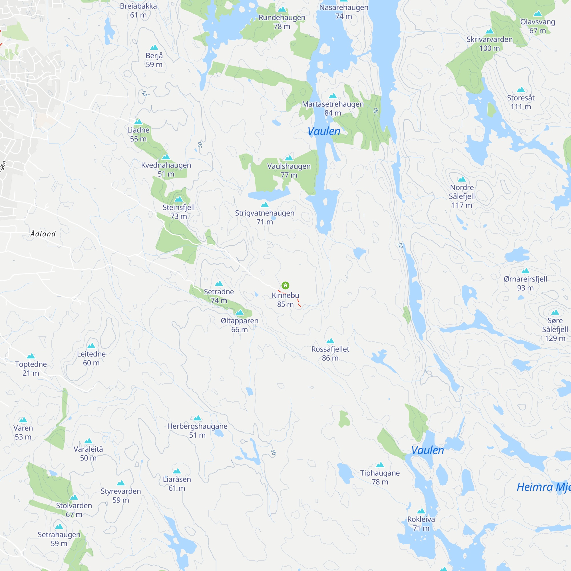 Kinnebu map