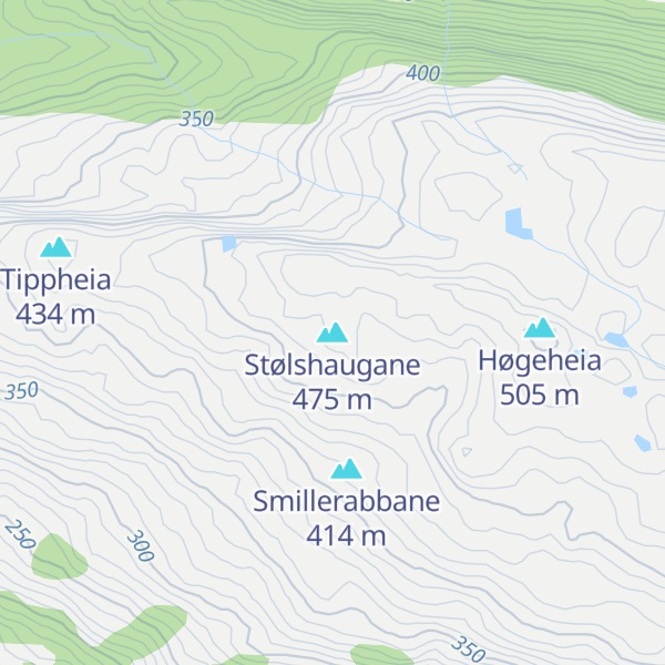 Map of Stølshaugane