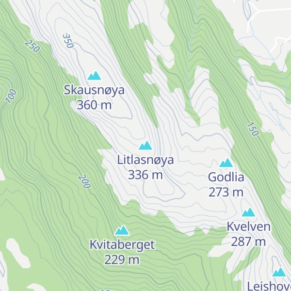Map of Litlasnøya