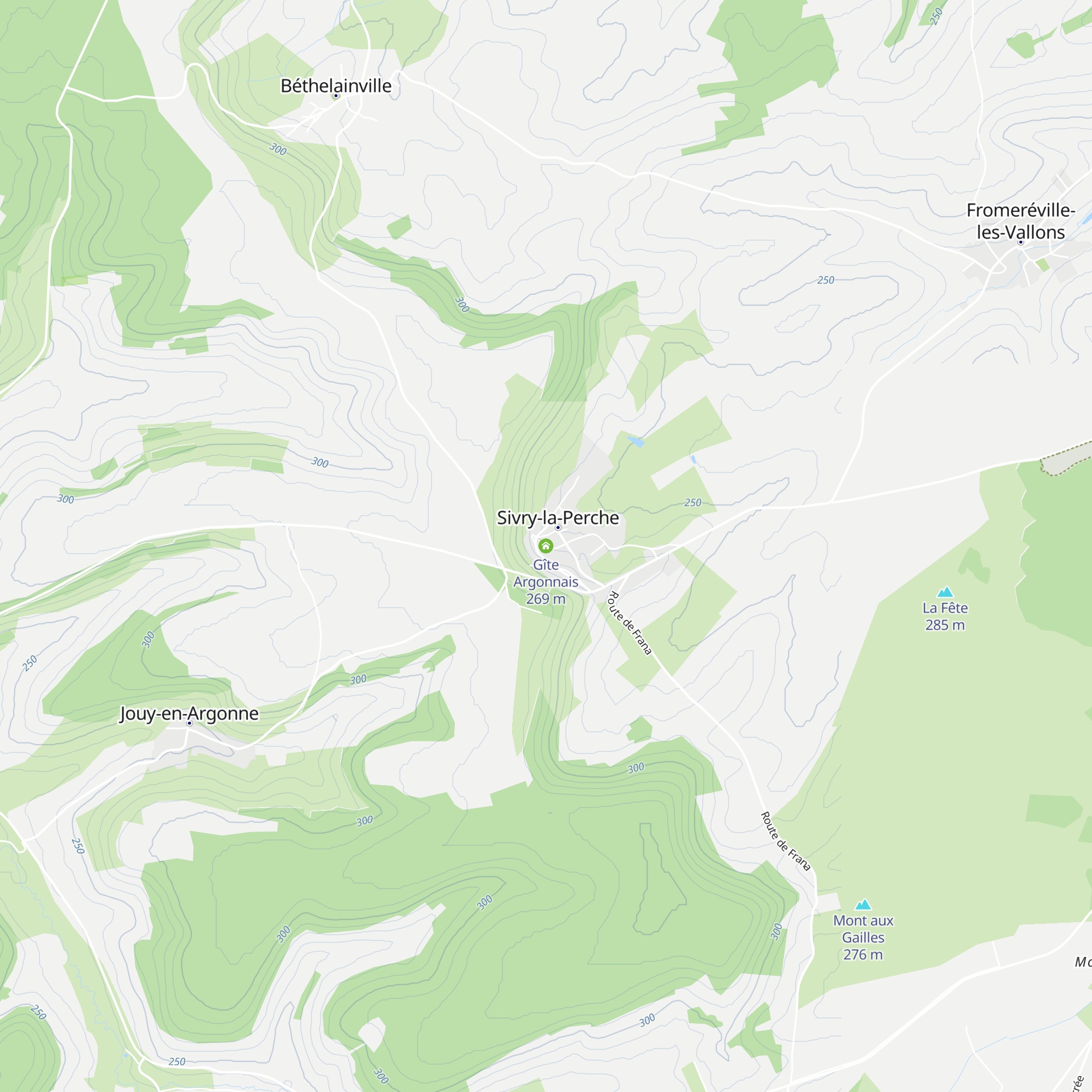 Gîte Argonnais map