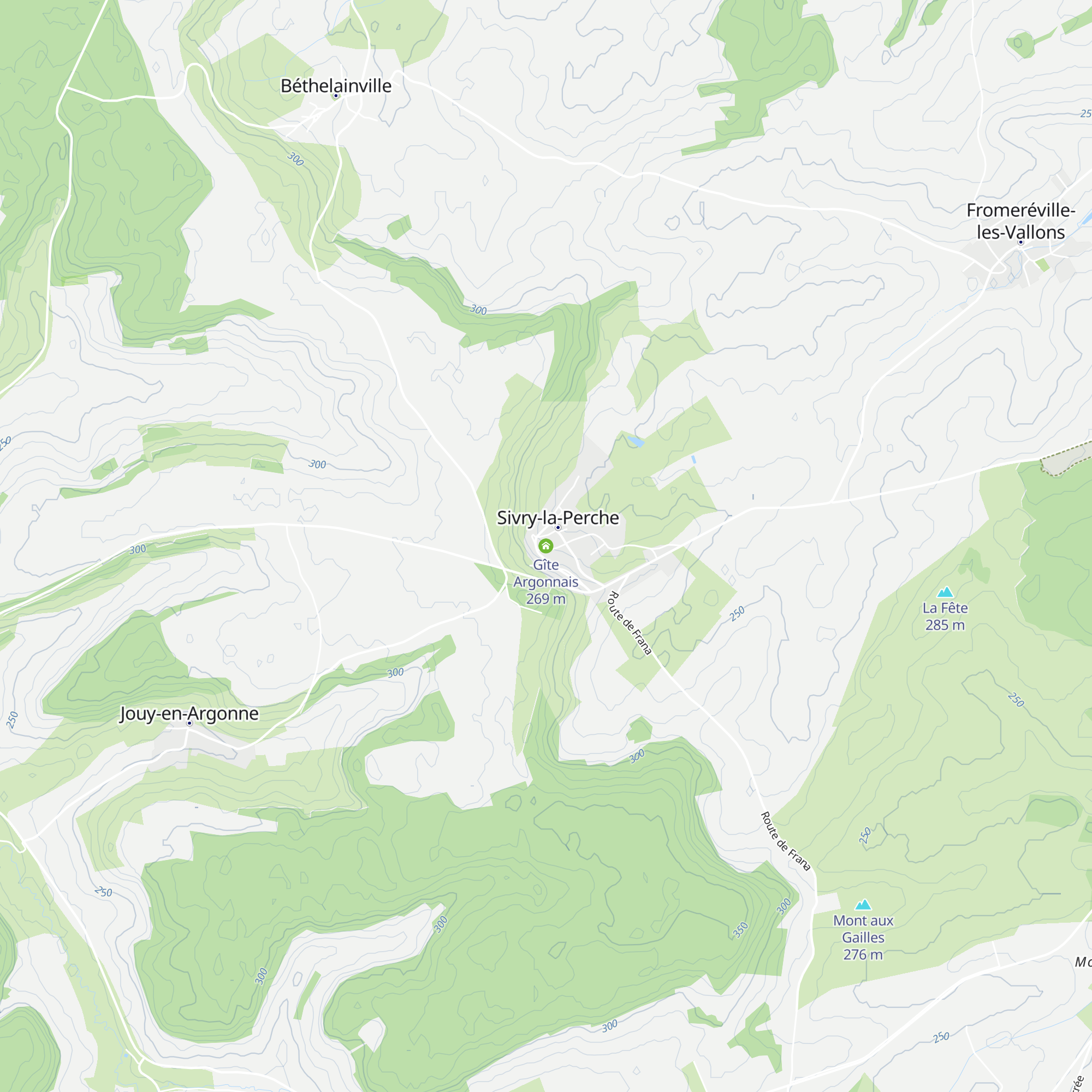 Gîte Argonnais map