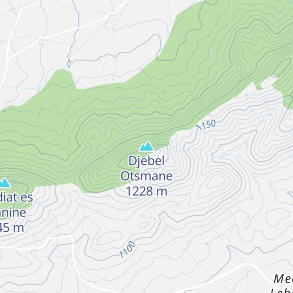 Map of Djebel Otsmane