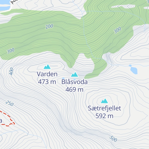 Map of Blåsvoda